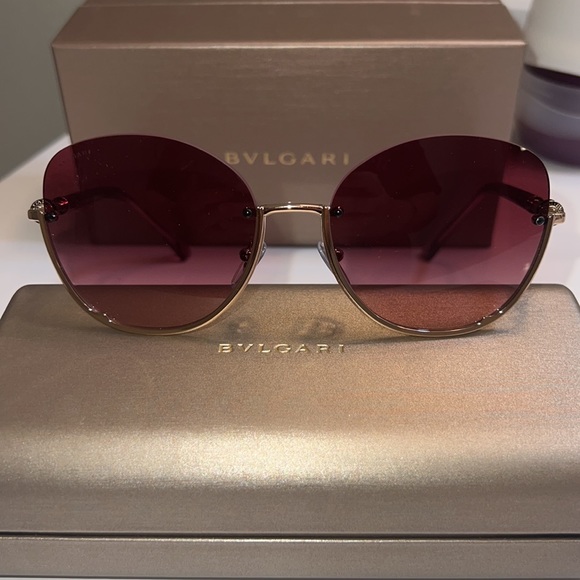 BVLGARI Accessories - Bvlgari / Bulgari sunglasses - Rose gold/violet